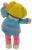 Back of 1984 Cabbage Patch Kids figure showing blonde molded hair and copyright markings