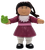 1992 McDonald's Cabbage Patch Kids Mimi Kristina All Dressed Up 3 inch figure front view