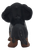 Back view of 1995 Herman Dachshund showing sculpted fur and tail