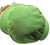 Winning Edge Designs Bob Murphy Leprechaun Plush Golf Club Driver Headcover, close-up of the rounded green fabric back with a glimpse of orange hair and beige detail against a white background.