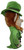 Winning Edge Designs Bob Murphy Leprechaun Plush Golf Club Driver Headcover, side view of a plush leprechaun wearing a bright green suit and wide-brimmed hat