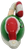 Top view of Santa hat showing holes for the missing hanging cord