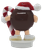 Back of vintage Brown M&M Santa hat figure