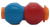 Back view of connected Red and Blue Burger King M&M’s toy