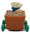 Opposite end of McDonald’s Bashful toy showing character profile and green wheels