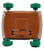 Underside of 1993 McDonald’s Bashful cart showing wheels, axles, and mechanism