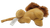 Underside of McDonald’s Simba plush showing fabric label and paws