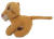 Left side of Lion King 2 Kiara Happy Meal plush showing long fabric tail
