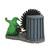 Department 56: Disney Tim Burton's The Nightmare Before Christmas Oogie Boogie -Gives A Spin, Halloween-themed decorative figurine featuring Oogie Boogie spinning a saw blade.