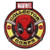 Funko Marvel Collector Corps Deadpool Patch, embroidered circular patch featuring Deadpool's face with a red background and yellow border, with the Marvel Collector Corps logo around it.