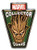 Marvel Funko Pin - Marvel Collector Corps Groot Pin, detailed image of a pin featuring Groot's face with a serious expression, green background, and Marvel Collector Corps branding.