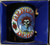 Grateful Dead Vandor 12-Ounce Ceramic Mug, Black, featuring a skull with flowers and the band name in vibrant colors.