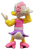 McDonald's Happy Meal toy of Daisy Duck dressed in German theme attire for the Mickey and Friends Epcot '94 Adventure At Walt Disney World Series of toys. Daisy Duck is wearing yellow shirt with pink top and purple skirt. The series contains 8 different Disney characters dressed in customary clothing representing 8 different countries. The series was available July 8-August 4, 1994.