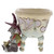 Disney Traditions Enesco Disney Traditions Lock, Shock, & Barrel Candy Dish, Multicolor, ceramic candy container featuring characters Lock, Shock, & Barrel from The Nightmare Before Christmas with decorative floral patterns.