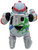 Playmates Teenage Mutant Ninja Turtles - 1990 Raph The Space Cadet (Loose) Action Figure Toy, toy figure of Raphael in a space explorer outfit with helmet, jetpack, and green alien companion.