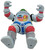 Playmates Teenage Mutant Ninja Turtles - 1990 Raph The Space Cadet (Loose) Action Figure Toy, action figure of Raphael from Teenage Mutant Ninja Turtles dressed as a space cadet with colorful detailed chest and limbs, in a lying pose.