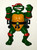 Playmates Teenage Mutant Ninja Turtles - 1991 Talkin Raphael (Loose) Action Figure Toy, a green Teenage Mutant Ninja Turtle toy with red accessories, yellow shell, and speech feature, standing against a white background.