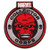 Funko Marvel Collector Corps Red Skull Patch, embroidered patch featuring a red skull with a fierce expression, surrounded by the Marvel Collector Corps logo and a black and red border.