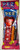 PEZ Red Crystal Heart 'Happy Valentine's Day' Pez Dispenser, candy and dispenser set with a red heart-shaped dispenser and two small batteries.