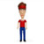 Super7 Beavis and Butt-head - Burger World Butt-Head ReAction Figure, detailed collectible toy depicting Butt-Head in Burger World uniform with expressive face, standing upright on a white background.