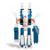 Super7 Robotech SDF-1 ReAction Figure (LOOSE), a detailed action figure from the Robotech series with a white and blue color scheme, featuring multiple articulated joints and accessories.