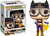 Funko POP! Heroes: DC Comics Bombshells - Batgirl #168 figure with damaged box, featuring Batgirl in purple and yellow costume with cape and goggles.