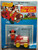 ARCO Toys Disney's Collectable Die-Cast - Mickey Mouse With Fire Truck, vintage collectible toy featuring a Mickey Mouse figure and red fire truck with yellow wheels.
