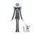 Super7 Tim Burton's The Nightmare Before Christmas ReAction Figures Wave 1 - Jack Skellington, collectible action figure with a ghostly white face, skeleton body, black pinstripe suit, and a small ghost dog figure.