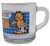 Garfield Vintage 1978 McDonald's Garfield Coffee Cup - Like Mornings Better If They Started Later, clear glass mug with Garfield cartoon and comic quote.