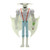 Super7 Agnostic Front ReAction Figure - Eliminator (Glow in the Dark), a detailed collectible toy character with a ghostly glow-in-the-dark feature, white shirt, suspenders, blue pants, and a cape.