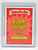 Garbage Pail Kids 2021 GPK Bizarre Holidays March Week 1 Blue Parallel - 3B Neil Wheel, collectible trading card pack in a plastic case.
