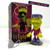 Retro-a-go-go! Totally Gnarly Lil' Frankie Tiny Terror, a 4.5-inch collectible vinyl figure of a zombie-like character with a yellow face, purple hair, and a pink suit, posed in front of its packaging box.