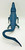 Hasbro Jurassic World Mosasaurus Action Figure, detailed blue and gray toy dinosaur with open mouth and tail curved, toy collectible for fans and children.