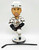 SGA AHL Hershey Bears Dane Byers Bobblehead, collectible hockey player figurine with a bobbling head dressed in Hershey Bears team uniform, posed with one leg raised and holding a hockey stick.