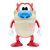 Super7 Ren & Stimpy ReAction Figure - Stimpy, collectible toy featuring Stimpy with bright colors, large eyes, blue nose, and cartoonish design.