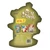 Super7 Ren & Stimpy ReAction Figure - Ren, green bear-shaped packaging with cartoon images of Ren, Stimpy, Powdered Toastman, and a kitten, promotional text 'Get All 3!'