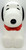 Benjamin & Medwin Snoopy Cookie Jar, ceramic figurine shaped like Snoopy the dog wearing a red bow tie.