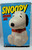 Benjamin & Medwin Snoopy Cookie Jar, vintage ceramic Snoopy dog cookie jar in original packaging.