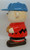 Benjamin & Medwin Peanuts 'Charlie Brown' Cookie Jar, ceramic cookie jar shaped like Charlie Brown from Peanuts wearing a blue cap and red shirt.