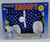 Peanuts Snoopy Wardrobe Collection Snoopy Sleeper, blue pajamas with white paw prints and a white button in the front, featuring Snoopy and Woodstock graphic, for kids.