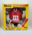 M&M's Dispenser - 1992 Red M&M Dispenser (Peanut), toy with animated character design and a transparent window showing colorful M&M's candies