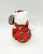 Coca-Cola 1999 Coca-Cola Female Polar Bear 5" Bean Bag Plush, soft white plush stuffed animal wearing a festive red holiday dress with Coca-Cola and gift wrap print.