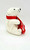 Coca-Cola Polar Bear 6-inch Stuffed Animal, plush white bear holding a red Coca-Cola pouch with a red collar.