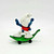 Vintage PEYO 4.0204  Skateboard Smurf (Leaf Variant) PVC Figure