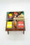 J.S.N.Y. Vintage 1976 Picnic Table Salt & Pepper Shaker Set, collectible kitchen decor with colorful salt and pepper shakers on a miniature picnic table, wooden table with salt and pepper containers and a small packet of napkins.