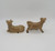 Kenmar Large Brown Cow Salt & Pepper Shakers Set, ceramic cow-shaped salt and pepper shakers in a natural brown color.