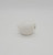 Unbranded Vintage Bone China White Owl Nesting Figurine, white ceramic owl with detailed textured feathers and small black eyes, on a plain white background.