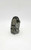 Unbranded Vintage Plastic Grey Owl Figurine Made in Hong Kong, an artistic owl sculpture with grey textured finish and green eyes.