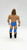 WWE 2011 Sid Justice (Sycho Sid) Action Figure (Loose), plastic wrestling figure seen from the back with long curly hair, muscular torso, blue trunks, knee pads, and black boots.
