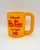 Ms. Pac-Man Vintage Hot Hits WFEC 14 I Played Ms. Pac-Man To Fight MS Plastic Cup, yellow plastic cup with red text and graphics related to Ms. Pac-Man and multiple sclerosis awareness.